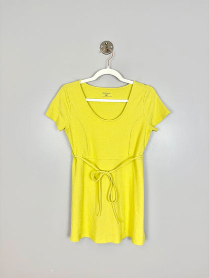 M - Motherhood Lemon Tie Waist Blouse
