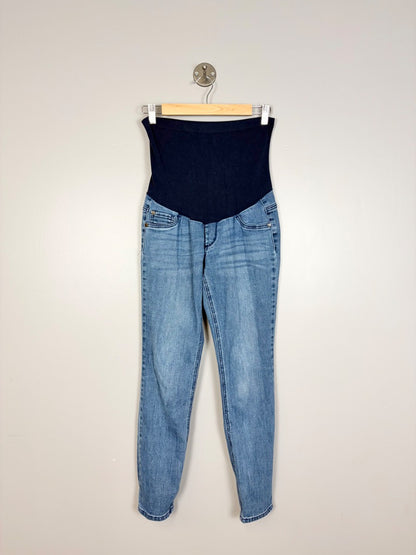 S - Indigo Blue Light Wash Straight Leg Jeans