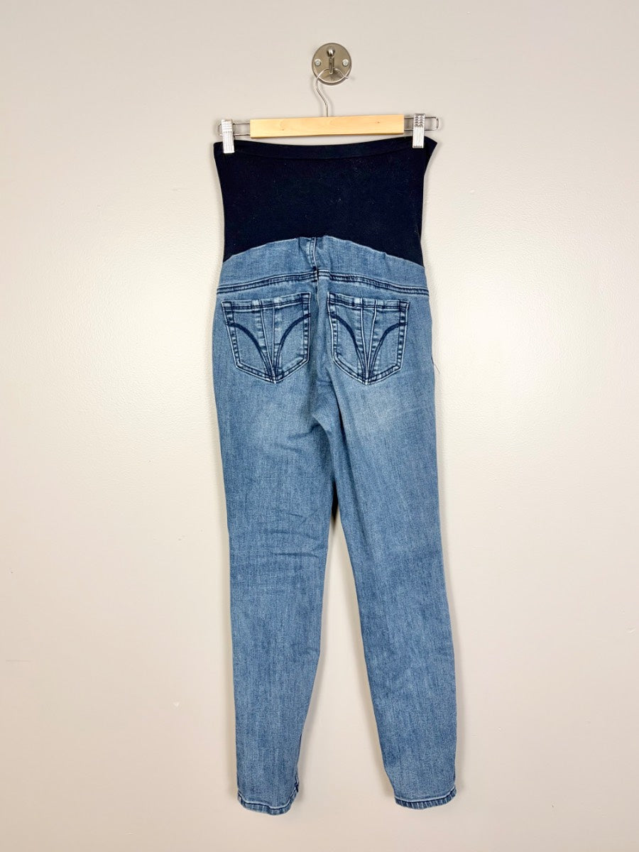 S - Indigo Blue Light Wash Straight Leg Jeans