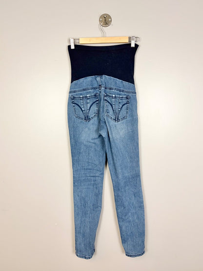 S - Indigo Blue Light Wash Straight Leg Jeans