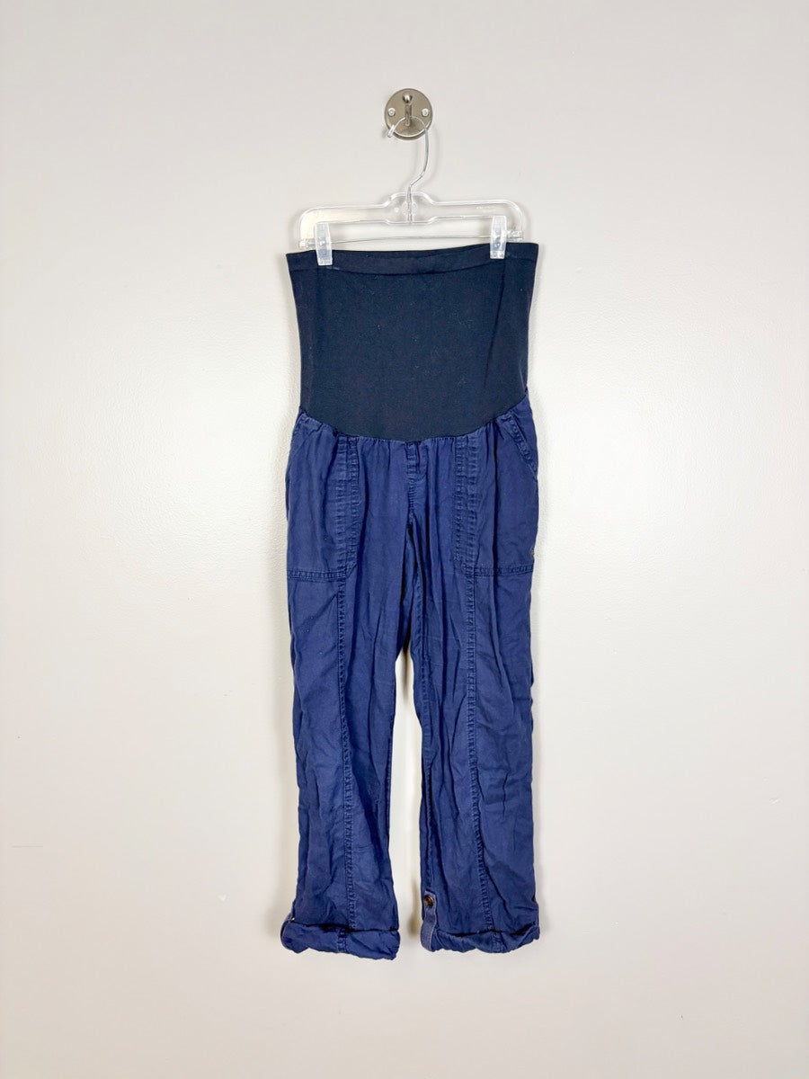M - Motherhood Navy Blue Maternity Cargo Pants