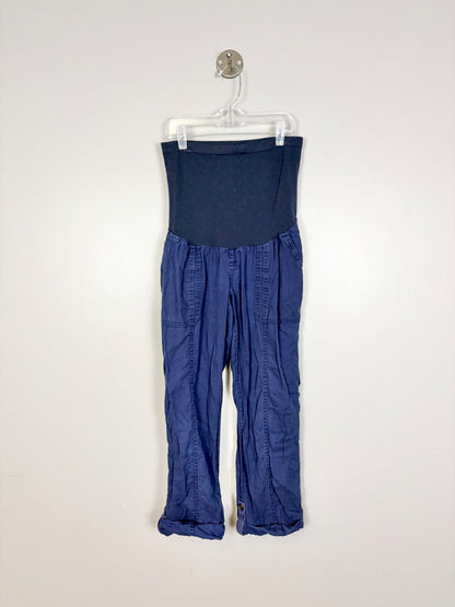 M - Motherhood Navy Blue Maternity Cargo Pants