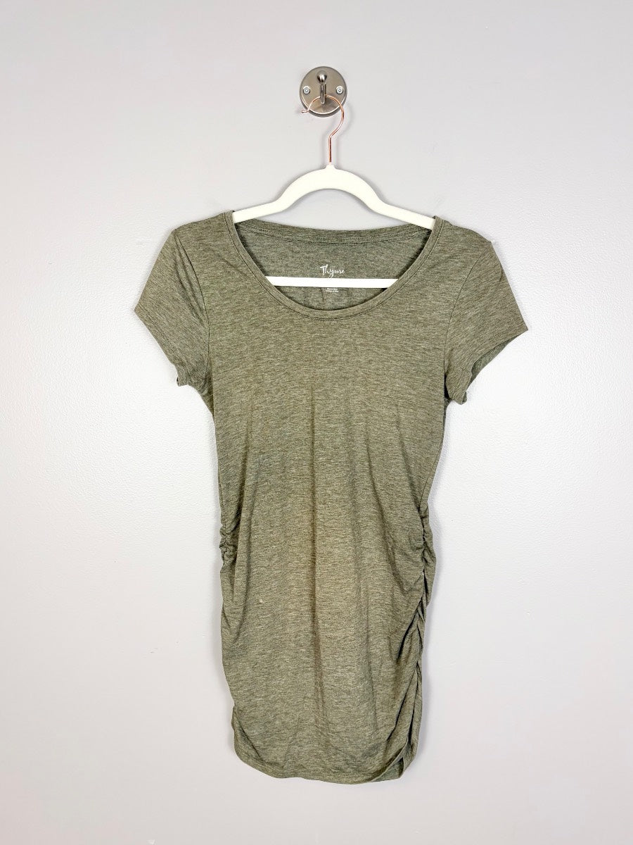 XS - Thyme Sage V-neck Tee