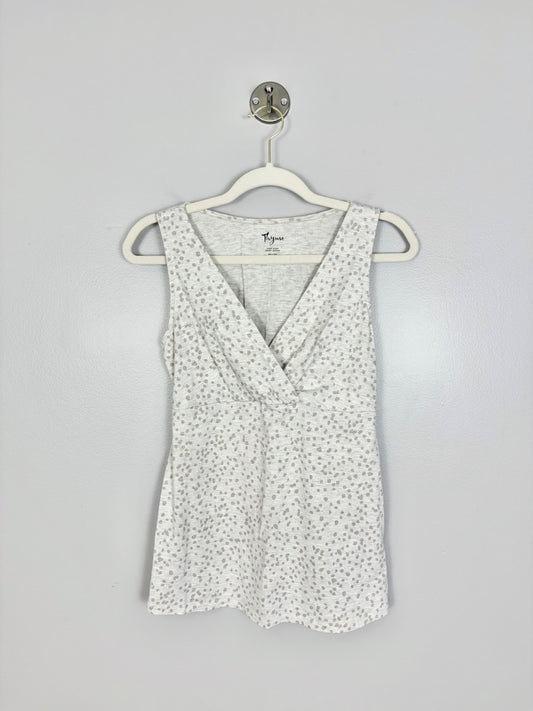 XS - Thyme Wrap Front Sleeveless Nursing Top
