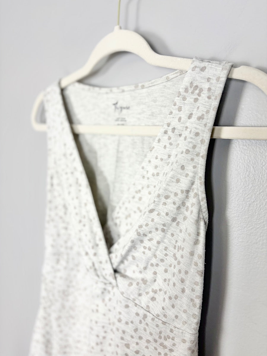 XS - Thyme Wrap Front Sleeveless Nursing Top