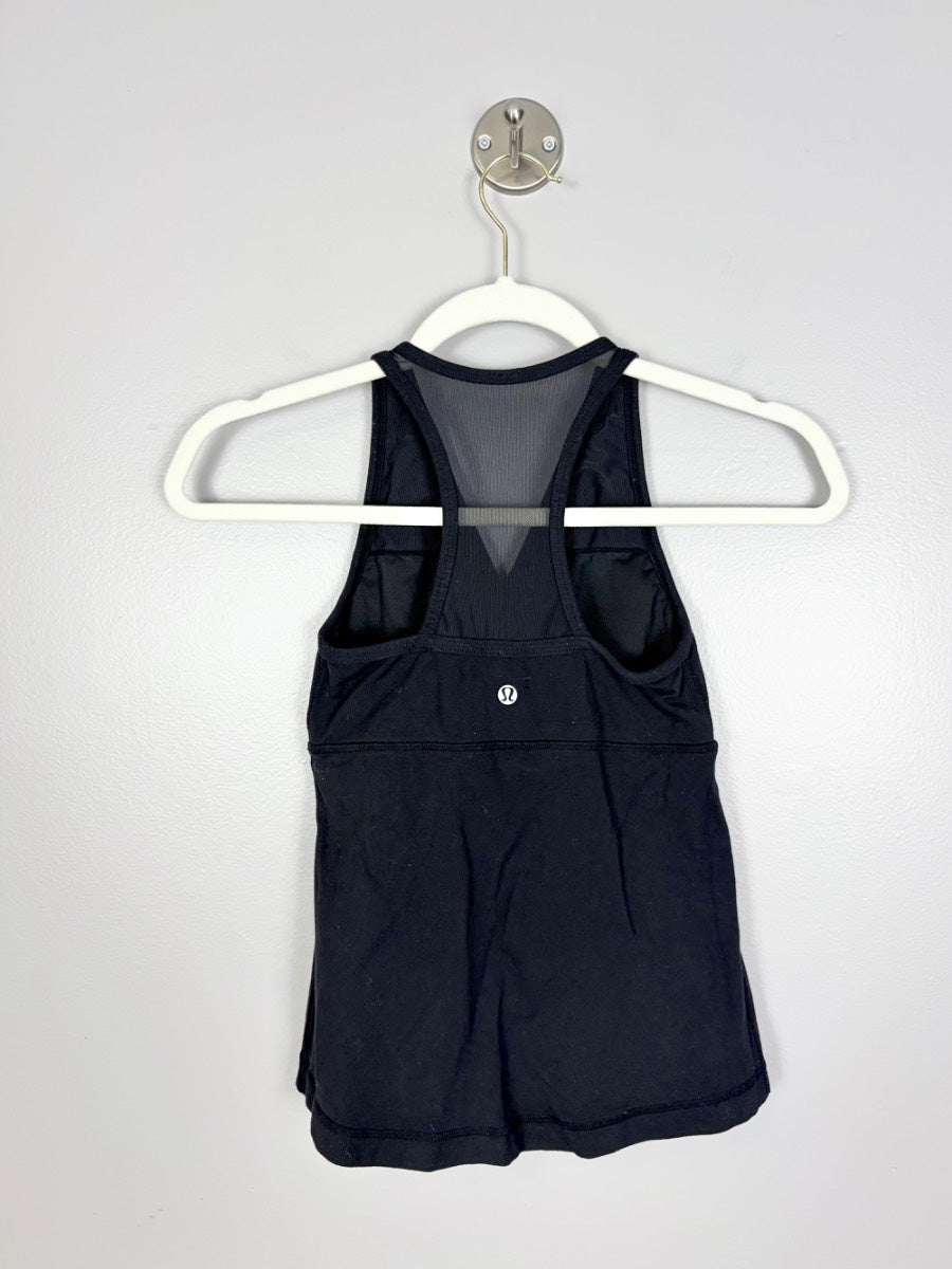 XS - Lulu Black Wrap Front Tank
