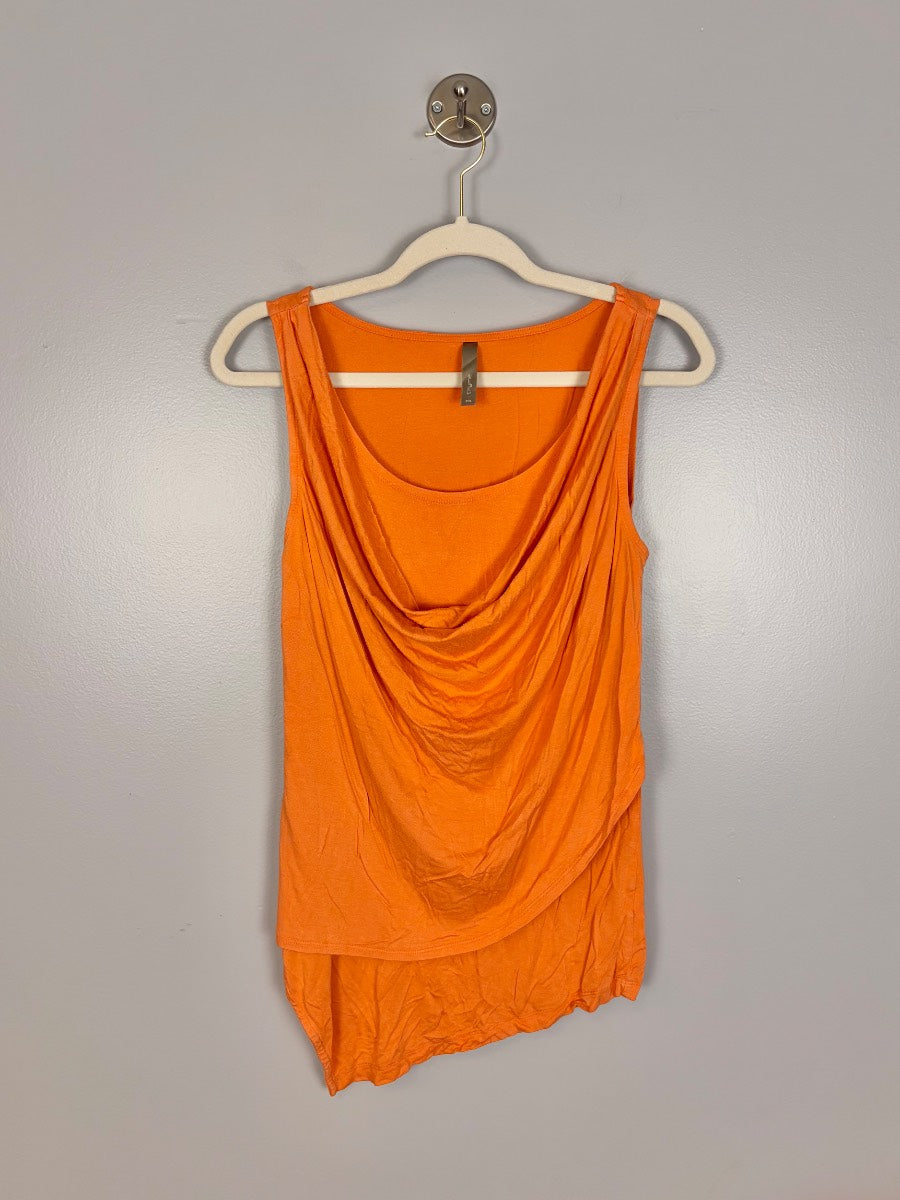 S - Thyme Burnt Coral Draped Nursing Top