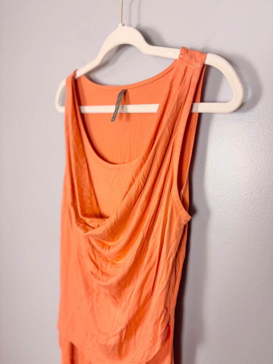 S - Thyme Burnt Coral Draped Nursing Top