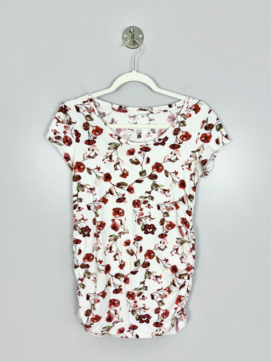 S - Thyme Ivory Floral Shirt