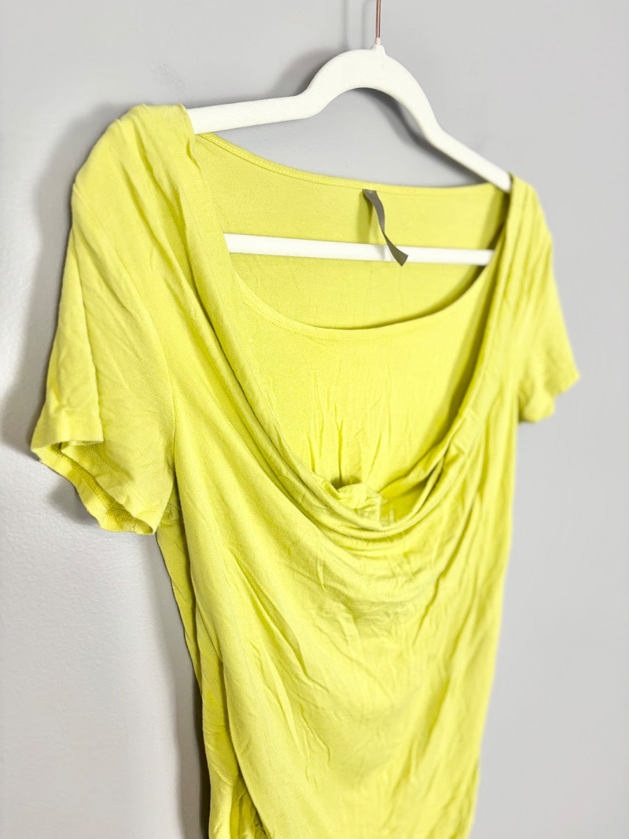 M - Thyme Lemon Draped Nursing Top