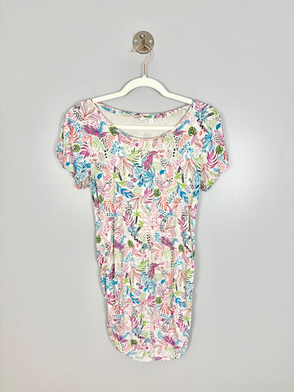 S - Thyme Tropical Print Top