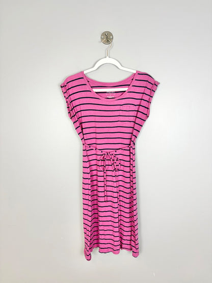 S - Bump Start Striped T-shirt Dress