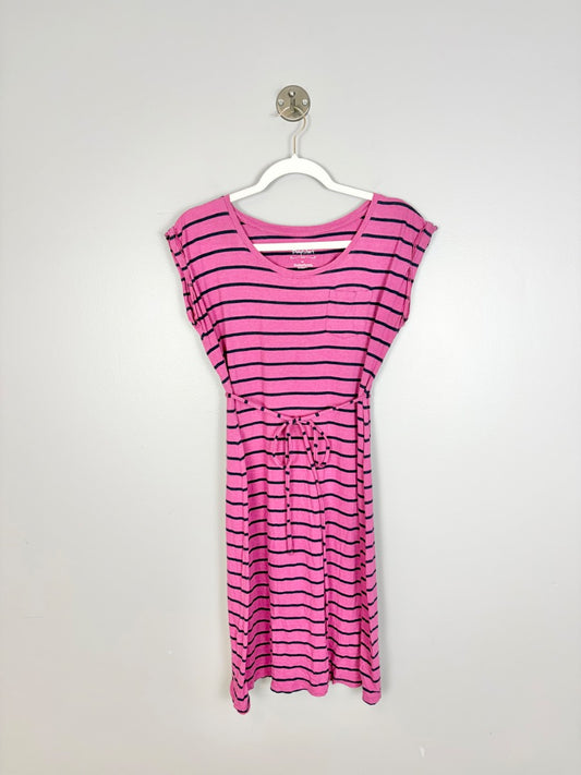 S - Bump Start Striped T-shirt Dress