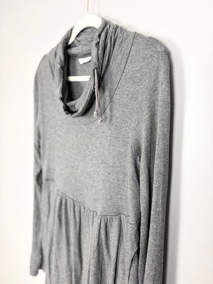 S - Thyme Cowl Neck Tunic