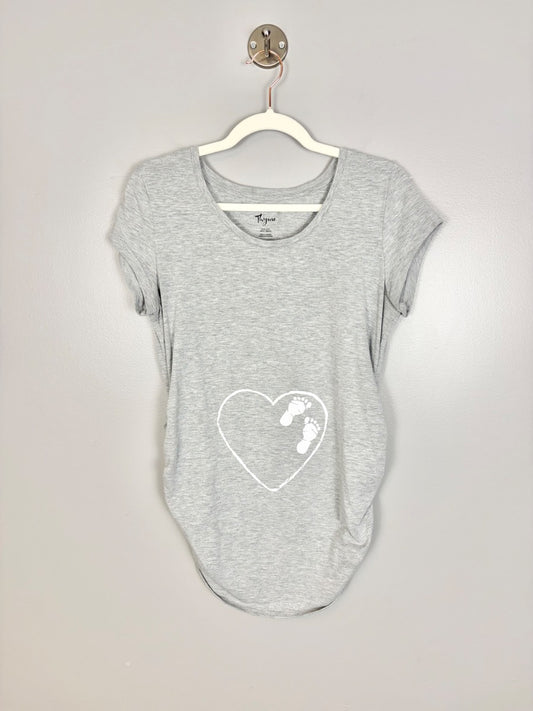 L - Thyme Baby Footprint Tee