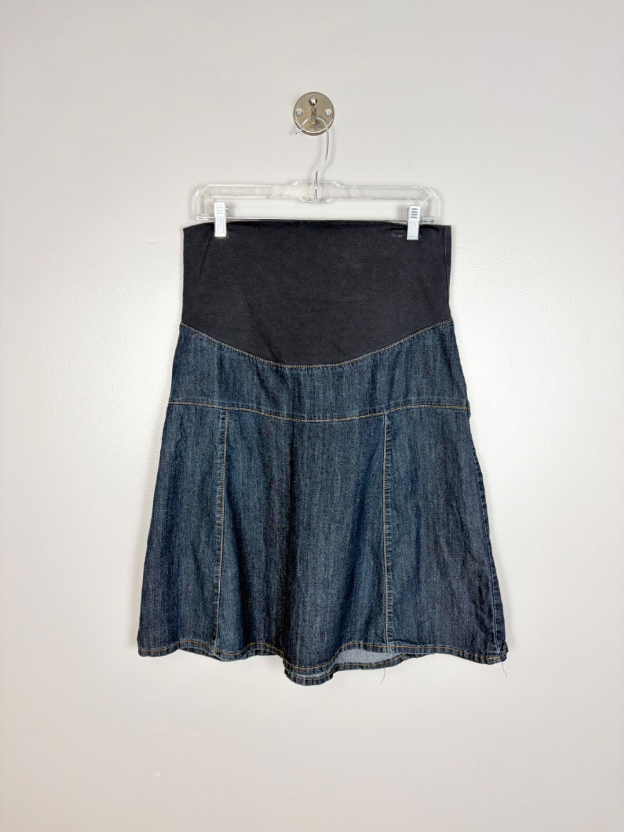M - Thyme Denim Flare Skirt