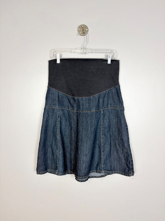 M - Thyme Denim Flare Skirt