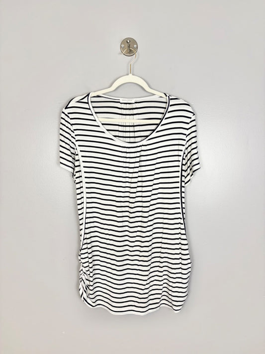 XL - Smallshow Striped Nursing Shirt