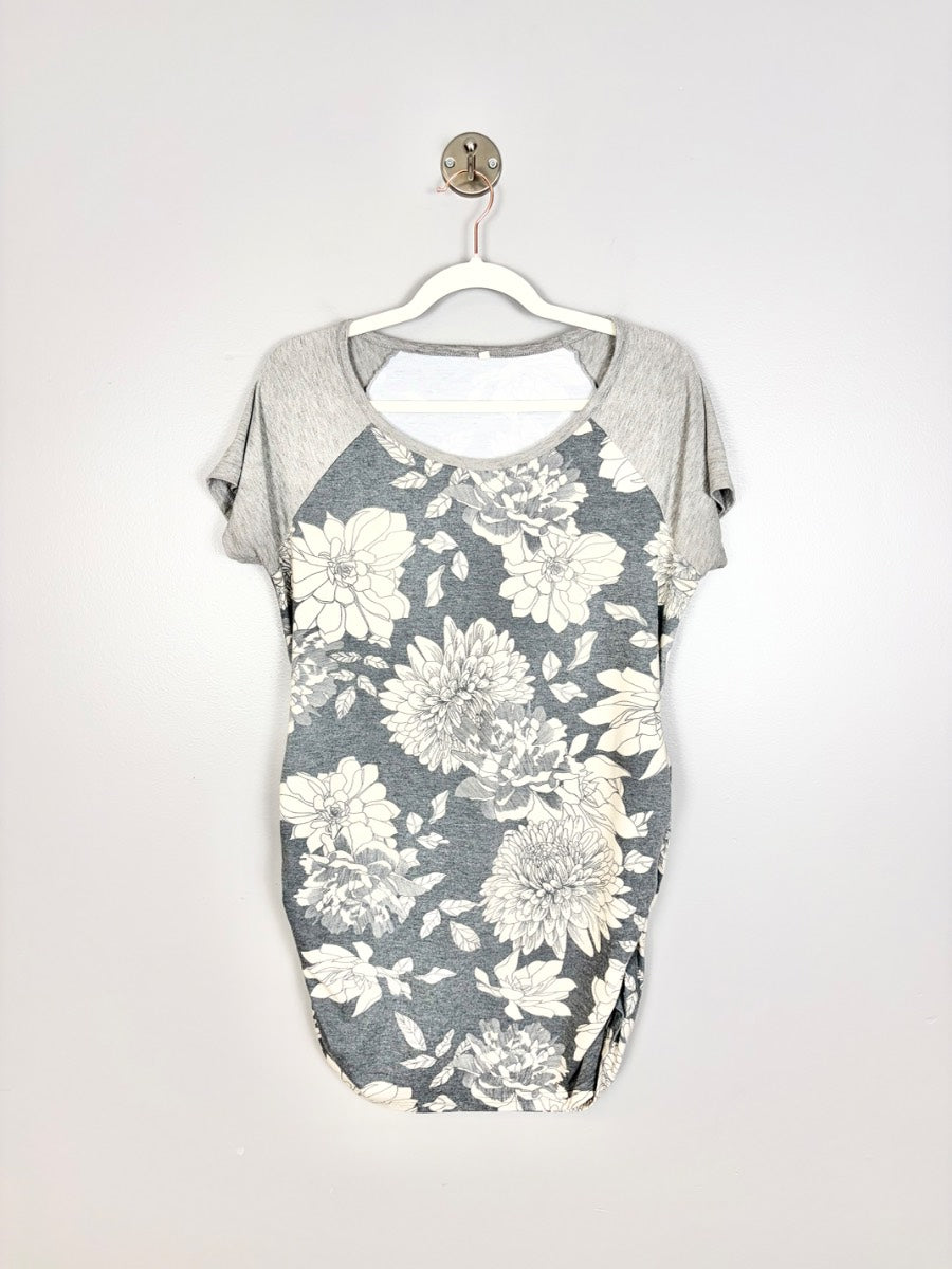 XL - Floral Raglan Tee
