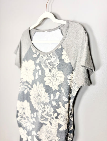 XL - Floral Raglan Tee
