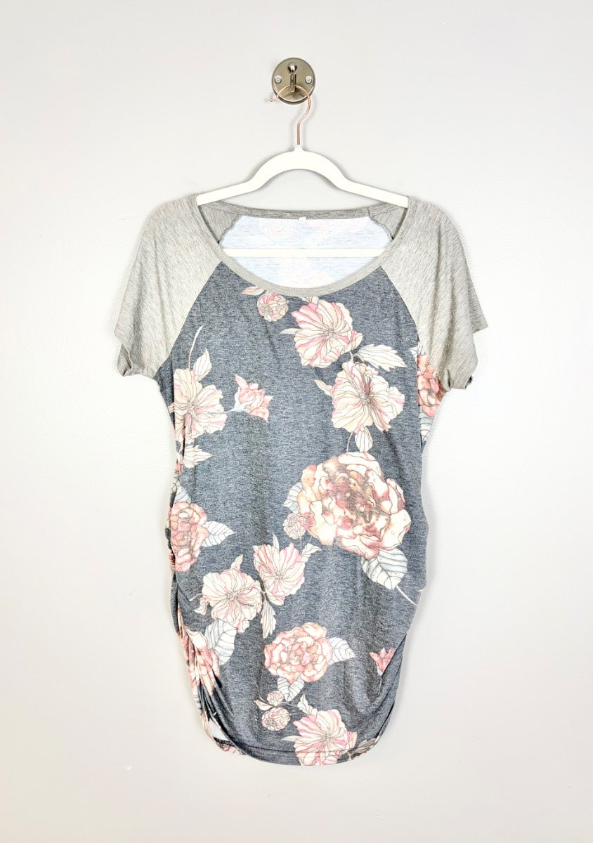 XL - Floral Raglan Tee