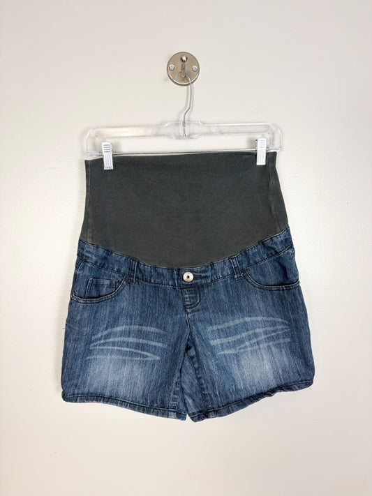 S - Thyme Denim Maternity Shorts