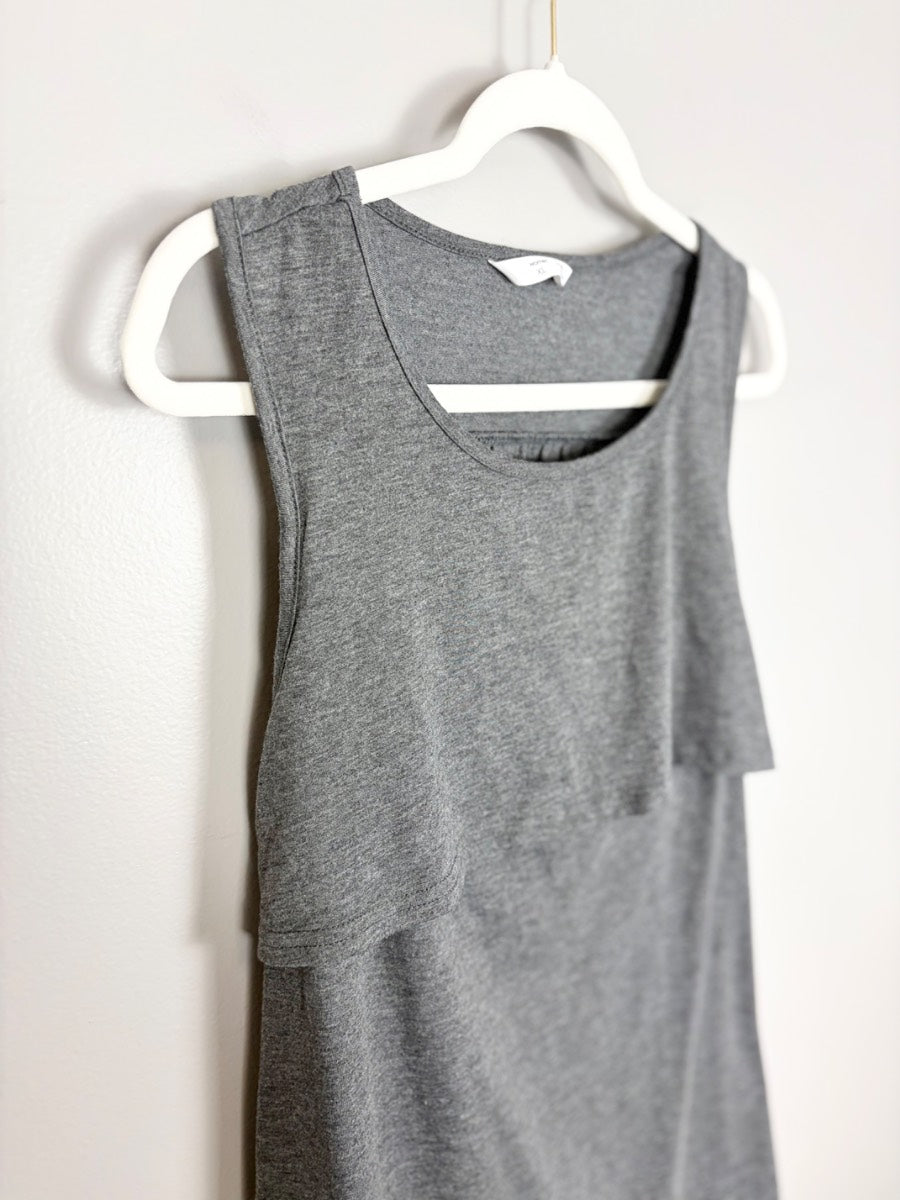 XL - Grey Nursing Tank Top