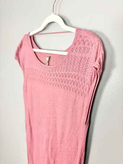 L - Thyme Pink Knit Top