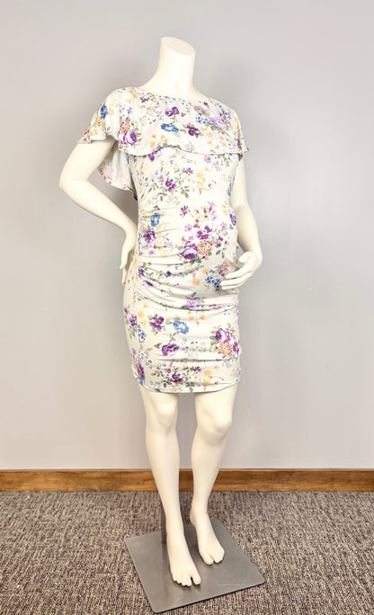S - Hello Miz Floral Ruched Dress