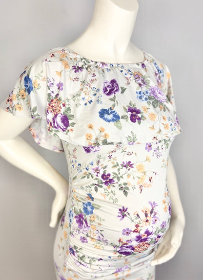 S - Hello Miz Floral Ruched Dress