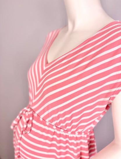M - Motherhood Striped Maxi Dress