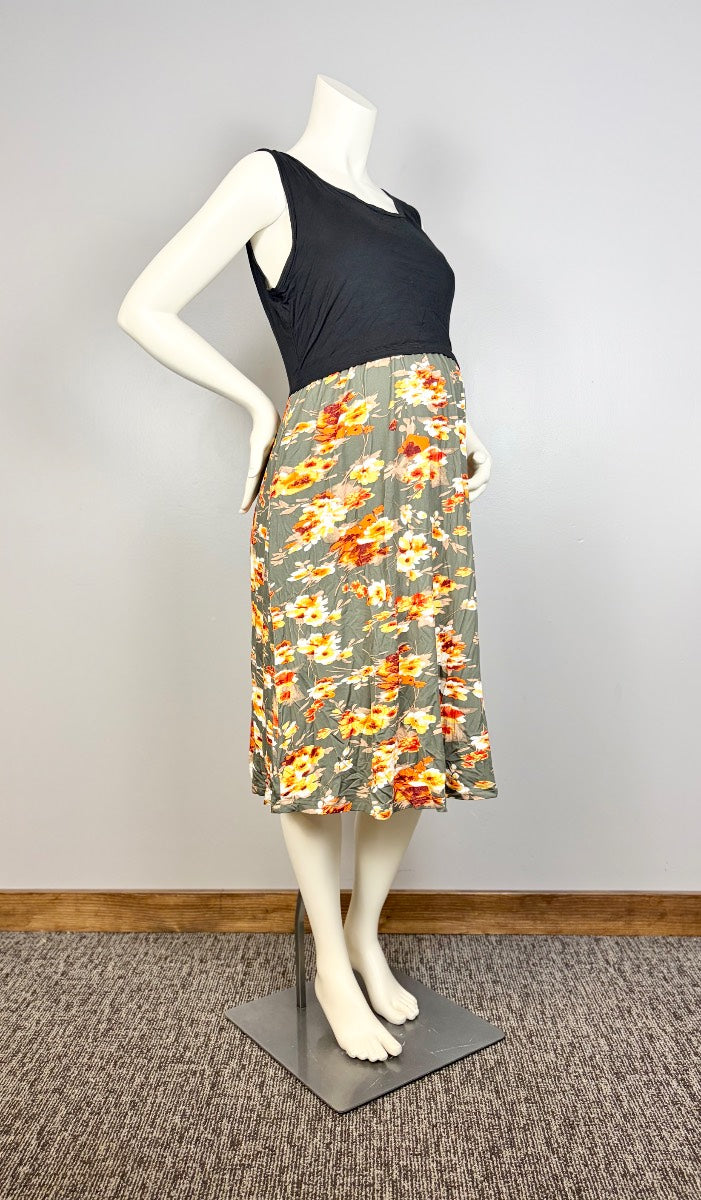 XL - Smallshow Floral Midi Nursing Dress