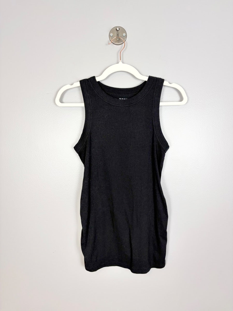 M - Old Navy Black Ribbed Racerback Tank