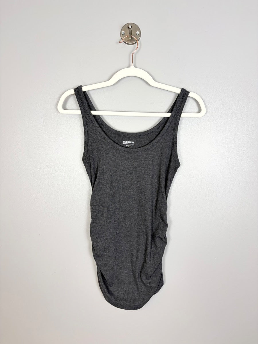 M - Old Navy Grey Ribbed Tank Top