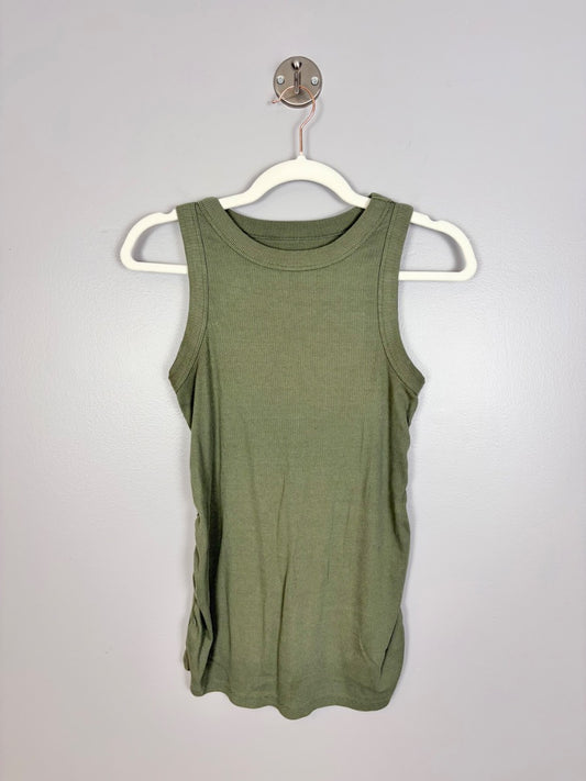 M - Old Navy Olive Ribbed Racerback Tank