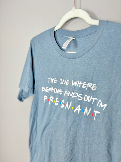 M - Friends Pregnancy Announcement Tee