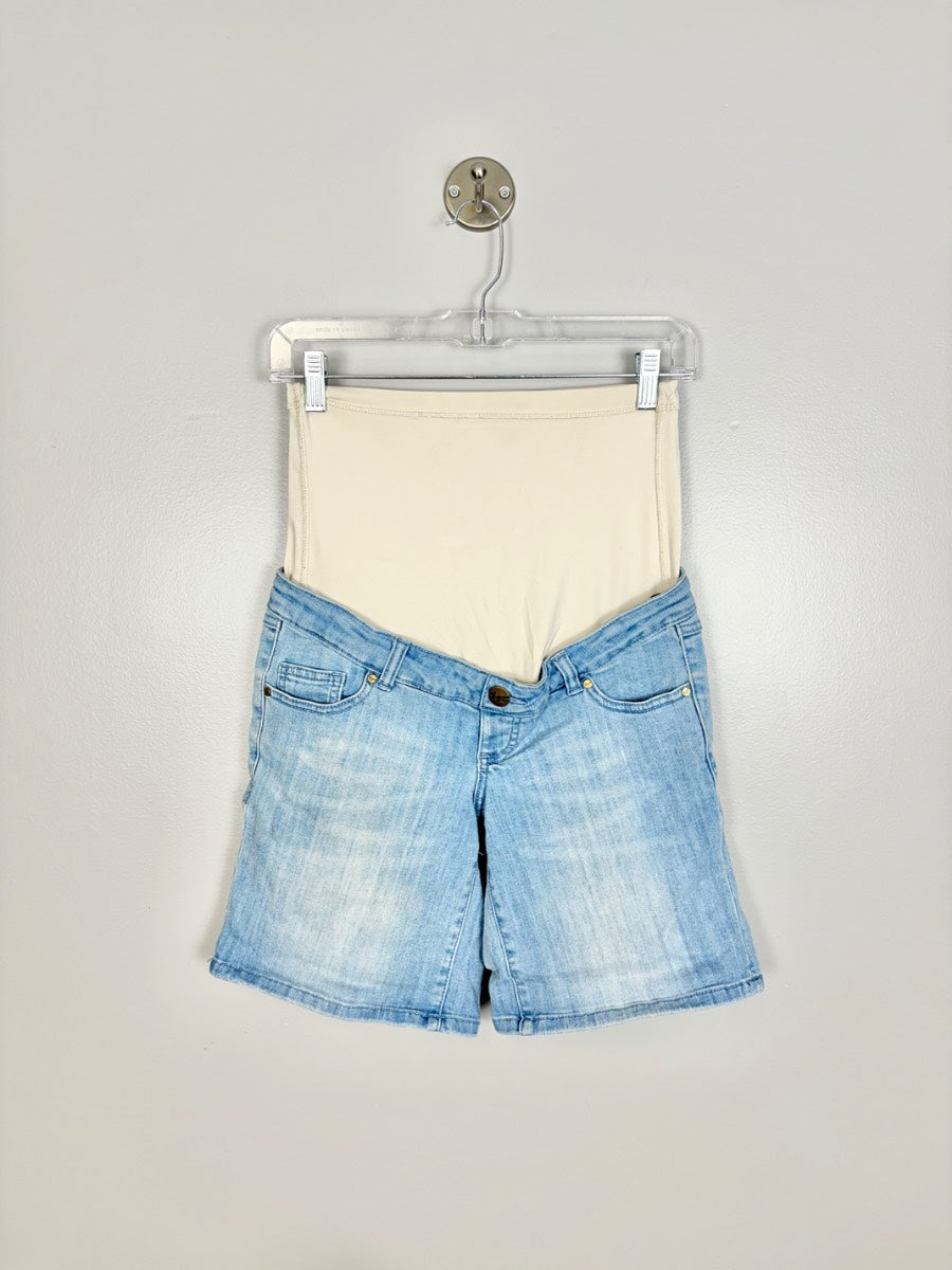 XS - Thyme Light Wash Denim Shorts