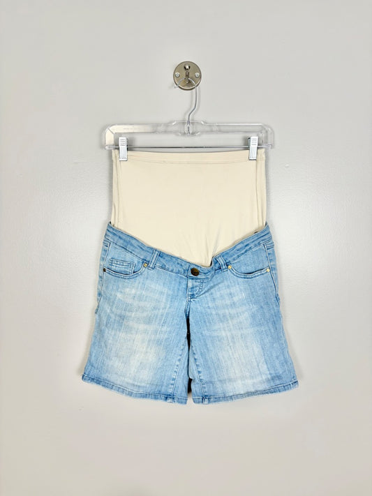 XS - Thyme Light Wash Denim Shorts