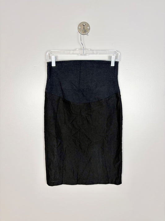S - Thyme Black Pencil Skirt