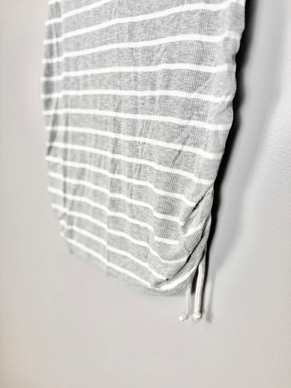 L - Paisley Sky Striped Sleeveless Top