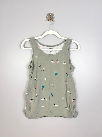 L - Paisley Sky Green Floral Tank Top