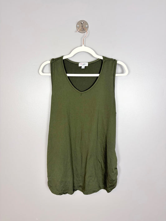 XL - Ruby & Lace Olive V-neck Tank