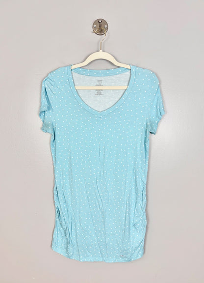 M - George Turquoise Polka Dot Tee