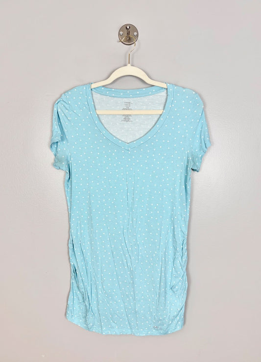 M - George Turquoise Polka Dot Tee