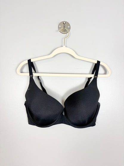 XL/38DD - La Vie En Rose Black Push-up Bra