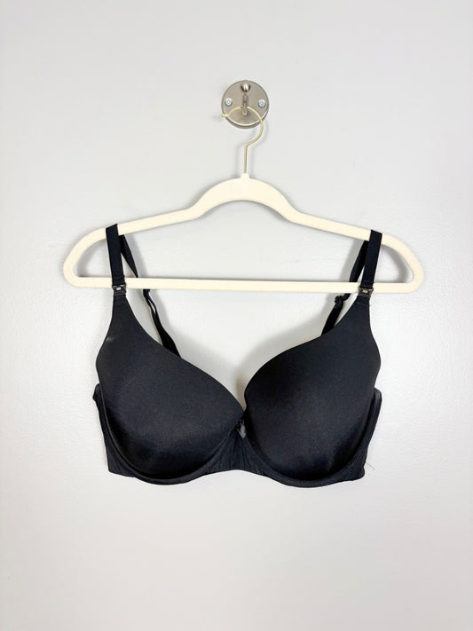 XL/38DD - La Vie En Rose Black Push-up Bra
