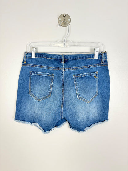 L - Jessica Simpson Distressed Denim Shorts