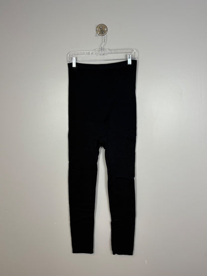S/M - Thyme Textured Black Seamless Leggings