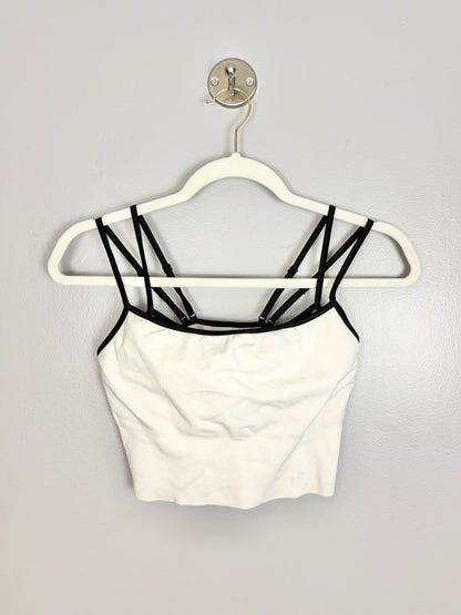 L - H & M Mama Strappy Cream Crop Top