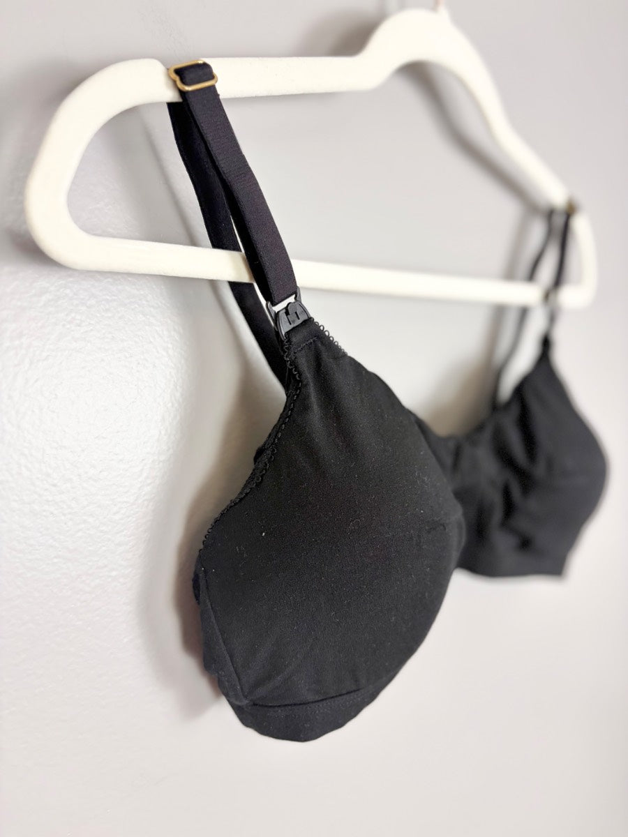 L - Embrace Black Buttersoft Nursing Bra